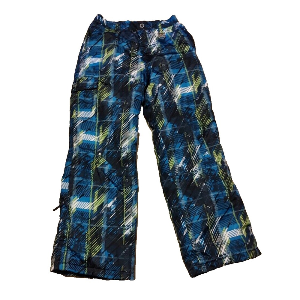 ZeroXposur Blue Black Multi Snow Ski Pants Youth Boys XL 16